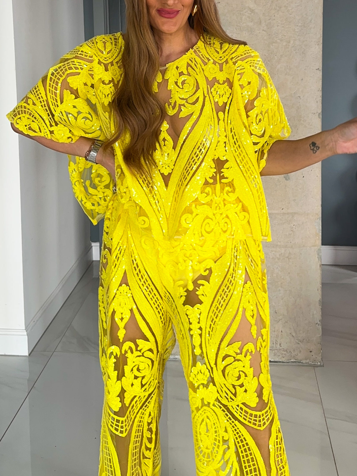 Solaris Kimono Top In Yellow