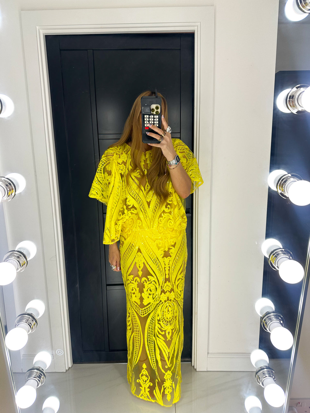 Solaris Kimono Top In Yellow