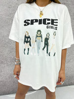 Spice Girls 'Photo Poses' T-Shirt In White