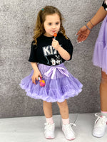 Kids Mini Tutu Skirt In Lilac