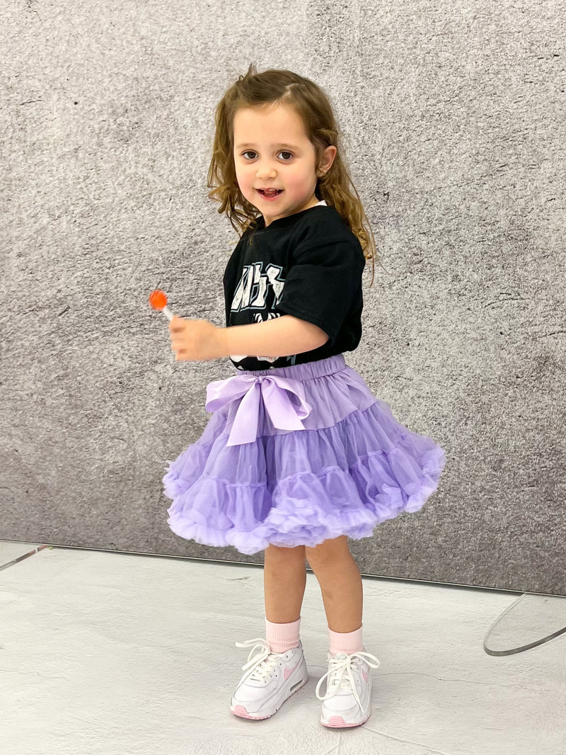 Kids Mini Tutu Skirt In Lilac