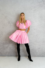 'Fortuna' Super Full Skirt In Pink Candy